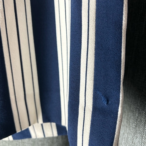 H&M white and blue striped elephant palazzo pants - Picture 7 of 10